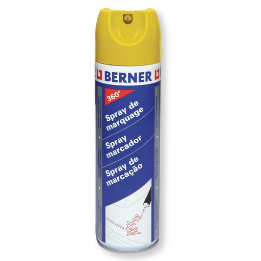 Spray marcador 360º amarillo, 500 ml